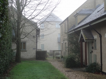 Fairhazel Cottage in morning mist